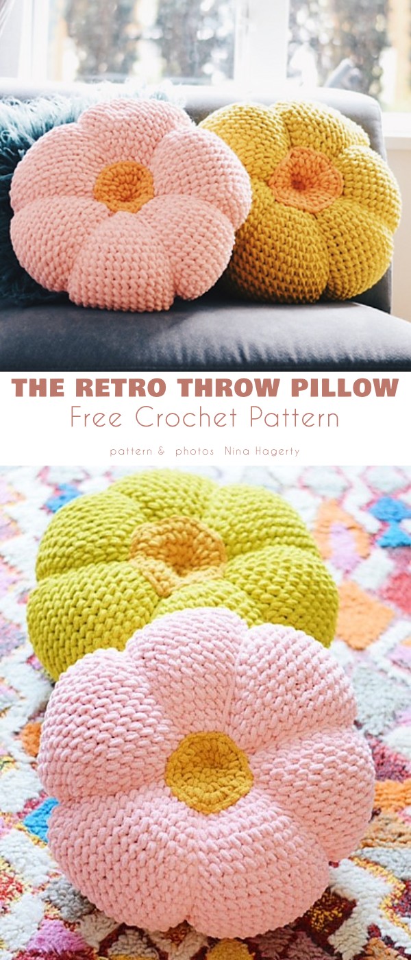 Giant Floor Pillows for Kids Free Crochet Patterns