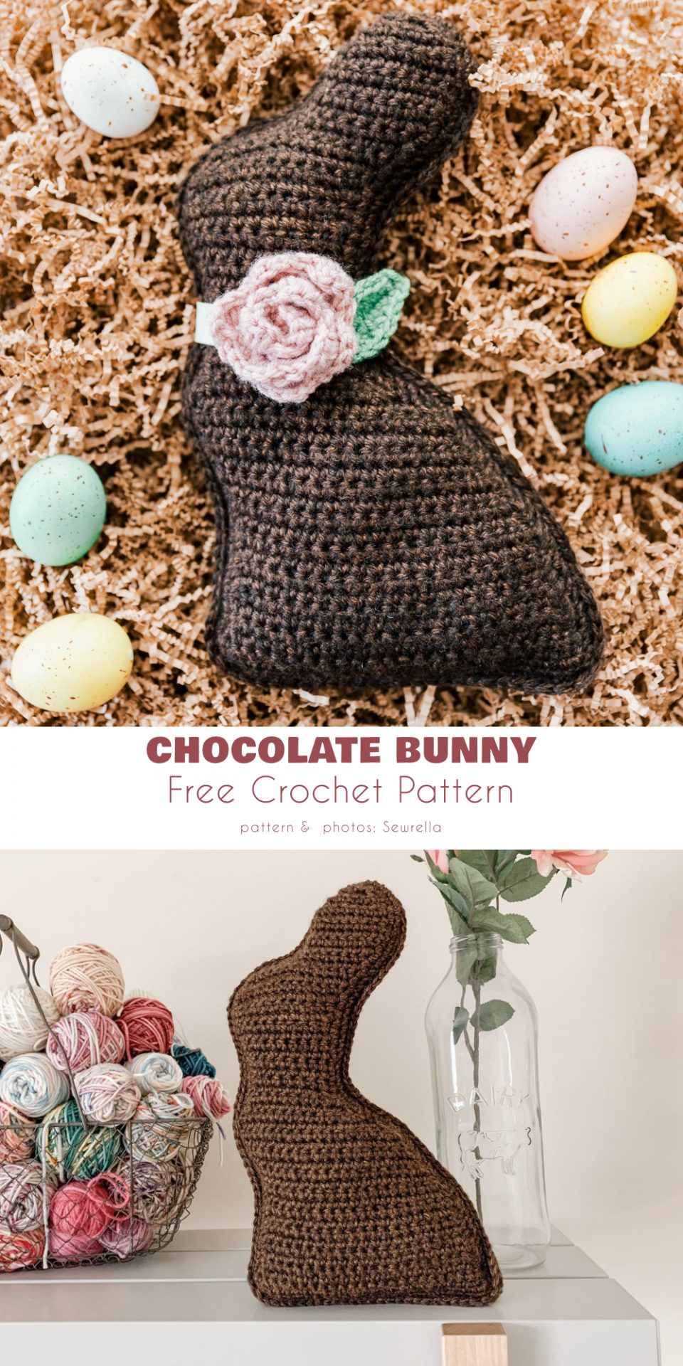 Crochet Chocolate Bunny