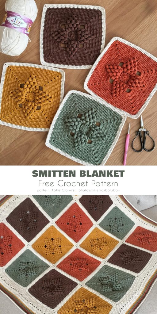 Popcorn Heart Blanket Free Crochet Patterns + Video Your Crochet