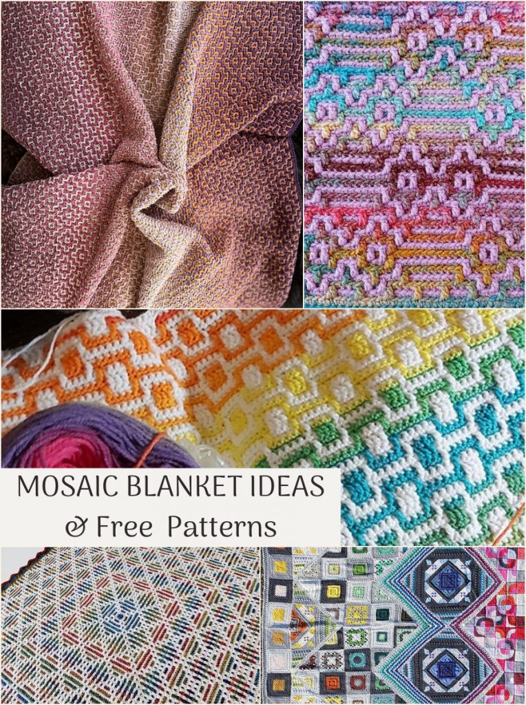 5 Incredible Mosaic Blanket Spring Free Crochet Patterns Your Crochet