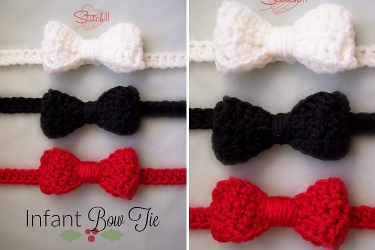 small bow tie crochet pattern