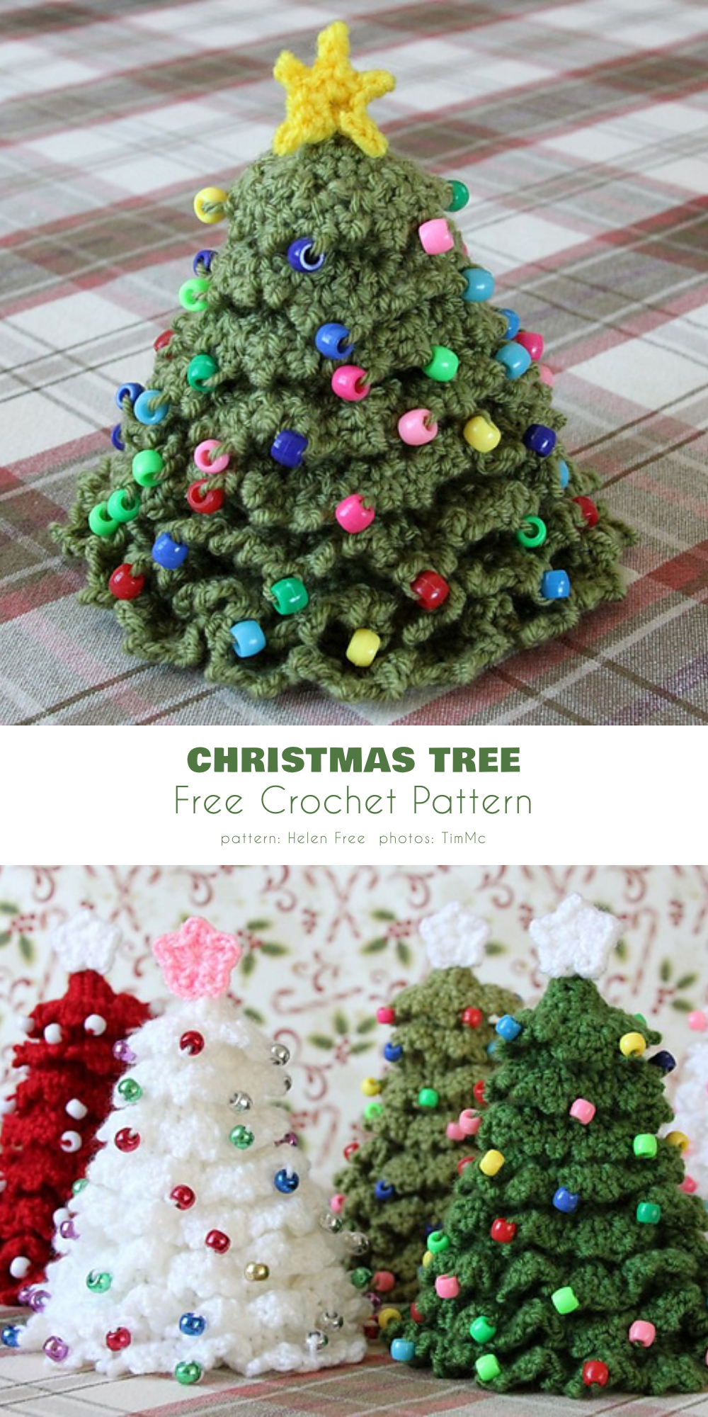 Christmas tree free crochet pattern.