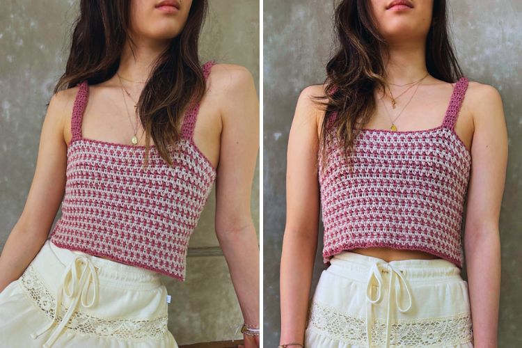 FDJ Crochet Knit Tank main image 1