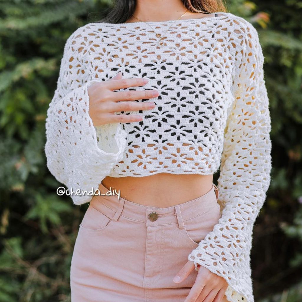 White Crochet Crop Top Patterns for Your Next Project