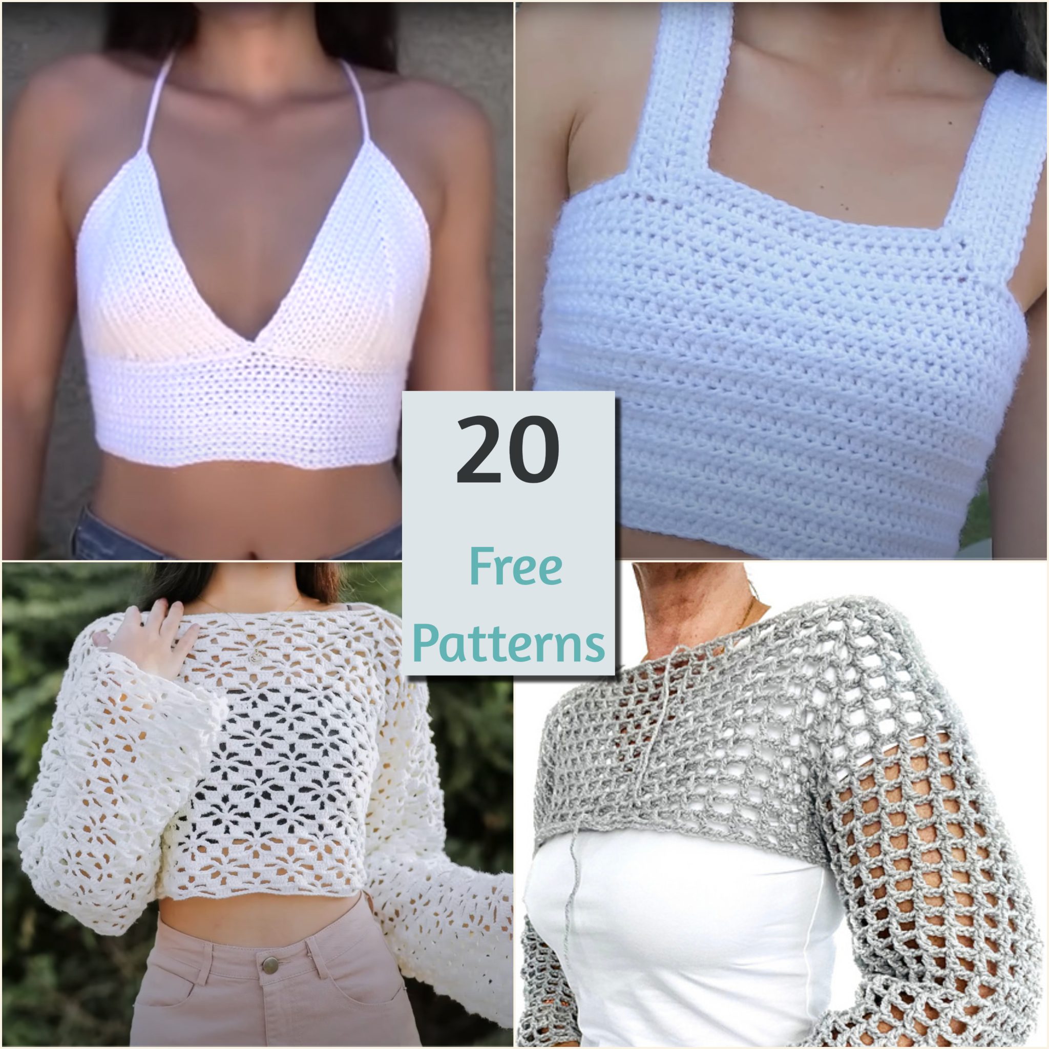 White Crochet Top